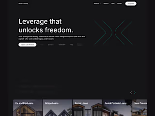 Framer Website for Private Real Estate Lending Firm