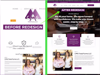 Single page Website Redesign