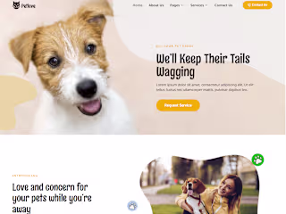 Created A website for 'pet service'
