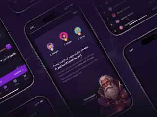 Mobile App Design for Knights of Degen