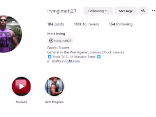 Grew Matt's Fitness Instagram from 48k to 105k in 6 months.