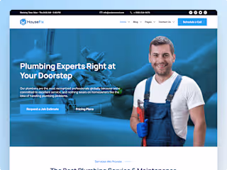 Housefix - Handyman Website | Design and Webflow Development