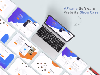 AFrame Software UI/UX Website Design for CRM Platform.