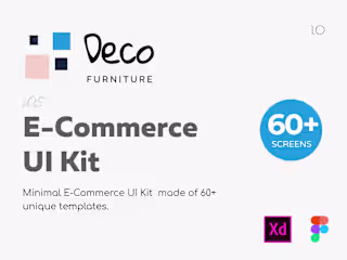 Deco E-Commerce UI Kit | Figma/XD App Design
