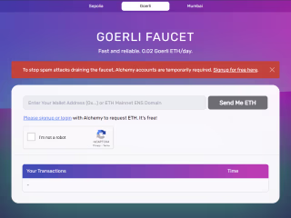 UX Redesign : Alchemy's Goerli Faucet