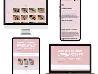 Custom 5-page E-Commerce Website Design + Logo