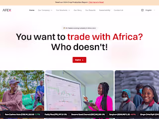 Afex Nigeria website redesign