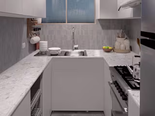 Small Kitchen Design for a Family of three