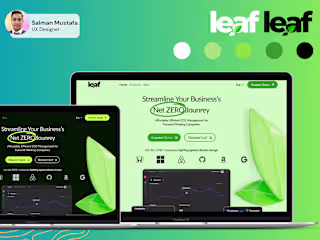 Leaf: Carbon Reduction/Sustainable Eco Green Design Landing Pag…