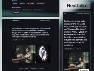 Neatfolio - Minimal Personal Website Framer