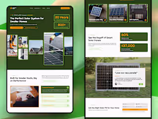 Compact Solar 🏘️ | Small Homes Solar Website Design