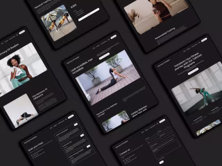 Wellness Program Professional Website Design (Dark Theme)