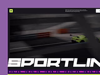 Sport Events Website | Webflow | Animations | Finsweet