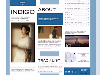 Design concept for RM`s album "INDIGO"
