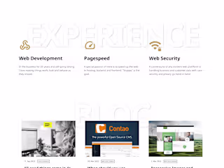 Blog website for a conference speaker