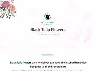 Black tulip