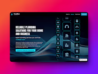 True Blue - Plumbing Website Template