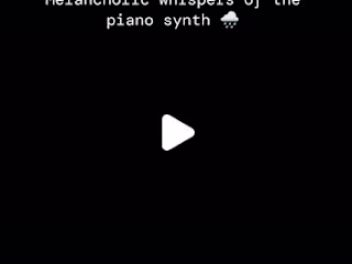 Raphael Ojo on Instagram: “Melancholic whispers of the piano sy…