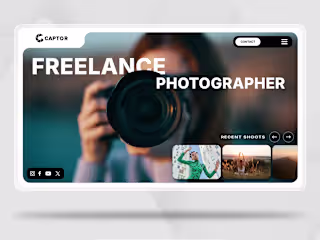 Stunning Interactive One-Page Photographer Website