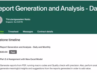 Report Generation & Analysis - Daily