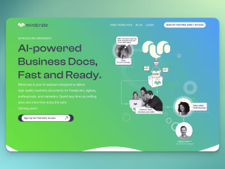 Figma to Framer Website Development - Mindcrate Landing Page