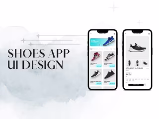 Shoe shop app design