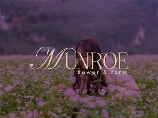 Brand Identity Design for "Munroe flowers and farm"