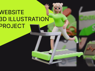 3D Illustrations / Icons for website or app