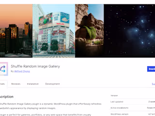 Shuffle Random Image Gallery | WordPress Plugin