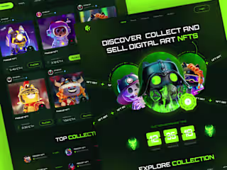 NFT Marketplace Website Design