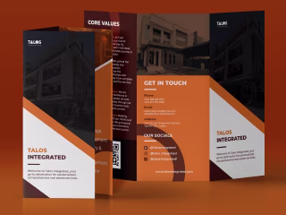 Brochure Design for Talos Integrated