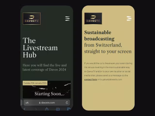 Davos TV: Designing a platform for WEF 2024 content