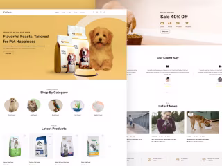 PetPantry (Website) Flavorful Feasts, Tailored for Pet Happiness