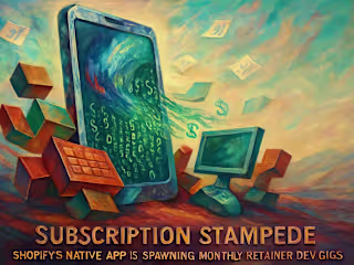 Subscription Stampede: Shopify’s Native App Is Spawning Monthly-Retainer Dev Gigs