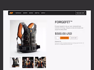 ForgeFit: E-Commerce Website Design and Webflow Development