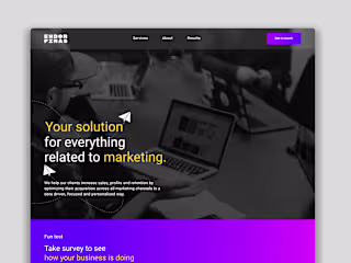 Landing page redesign
