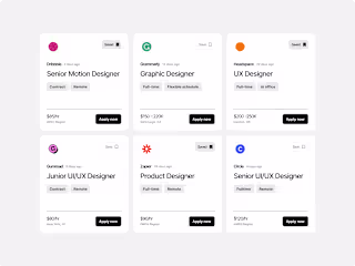 Job Cards (UI Components)