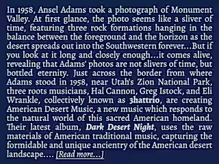 Artist Bio: 3hattrio - Dark Desert Night (2015)
