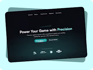 Game Hosting Website ✦ Fully CMS Support ✦ Design & Development 