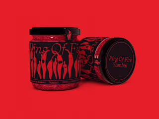 Ring of Fire Hot Sauce Brand Identity