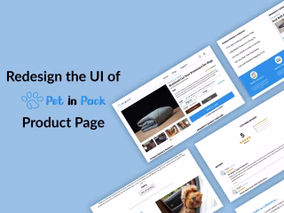 Redesign product page of "Pet in Pack" website