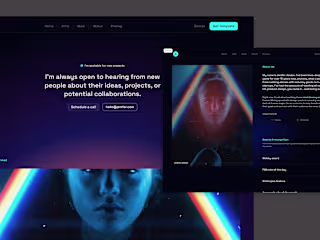 Rumble - Framer Portfolio Template