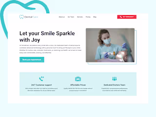 PearlCare – Dental Clinic Website Template (Framer Development)