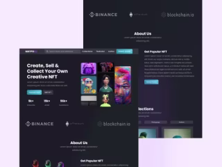 I will do stunning nft marketplace website front end development