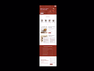 Furniture shop landing page