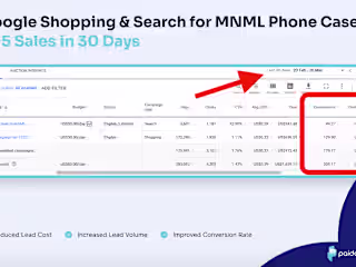 205 Sales in 30 Days w Google Shopping & Search Combo