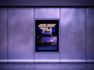 N VISION 74 - Vaporwave Poster Design