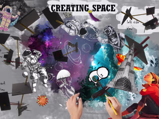 a space in between