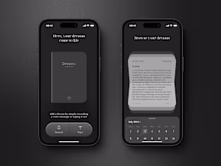 yume, a dream journalling app