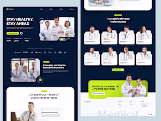 Medical Brand Landing Page Design